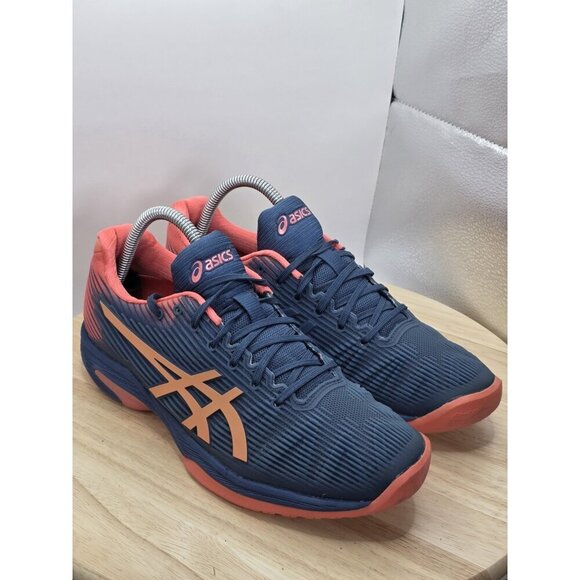 Asics Womens Solution Speed FF 1042A002 Blue Running Shoes Sneakers Size 9 - Picture 8 of 9